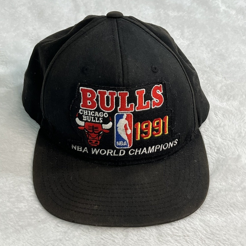 Mitchell & Ness Hat Mens Black Chicago Bulls 1991 NBA Snapback
